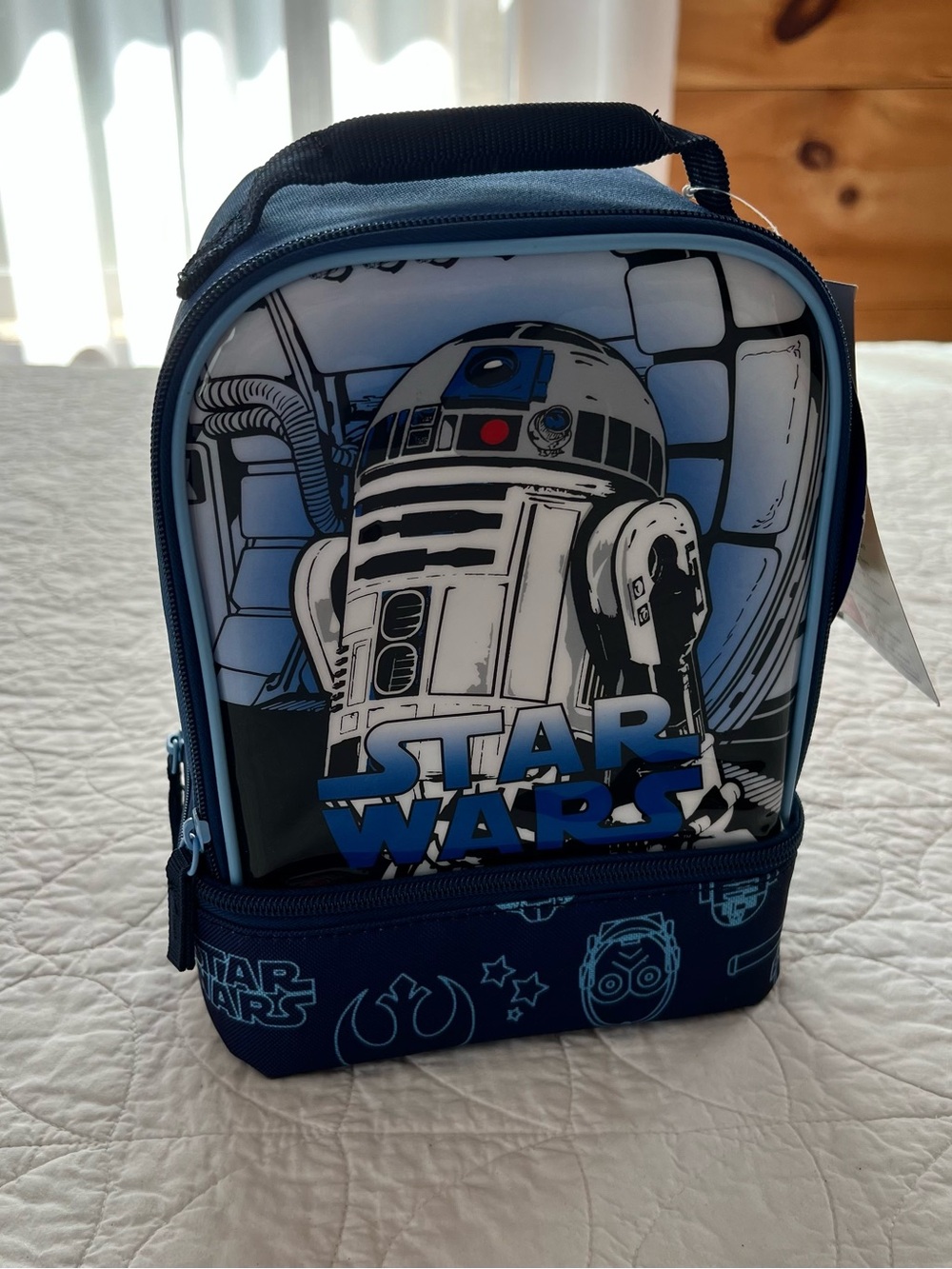 Star Wars R2-D2 Navy Blue Kids Lunch Tote
